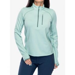 Bluza termoaktywna damska Smartwool Active Fleece 1/2 Zip. Zielone bluzy damskie Smartwool, na zimę, m, bez wzorów, bez kaptura. Za 496.99 zł.
