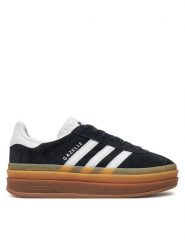 Adidas Sneakersy Gazelle Bold IE0876 Czarny. Czarne obuwie sportowe damskie Adidas, ze skóry, bez zapięcia. Za 359.99 zł.