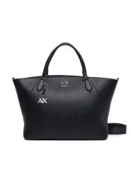 Armani Exchange Torebka XW003142 AF26569 UC001 Czarny. Czarne shopper bag Armani Exchange, bez wzorów, ze skóry, bez dodatków. Za 829.99 zł.