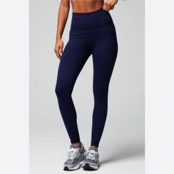 Damskie legginsy z wysokim stanem Fabletics Define. Niebieskie legginsy damskie FABLETICS, bez wzorów. Za 305.70 zł.