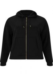 Damska bluza z kapturem zapinana na zamek Q Sportswear Tiamo. Czarne bluzy damskie ENDURANCE Q, bez wzorów, z materiału, z kapturem. Za 382.40 zł.