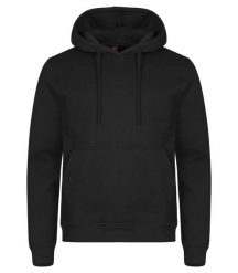 Clique Bluza z kapturem Miami z bawełny i poliestru z recyklingu – Black. Czarne bluzy damskie CLIQUE, uniwersalny, bez wzorów, z bawełny, z kapturem. Za 172.75 zł.