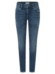 Timezone Dżinsy "Sanya" - Skinny fit - w kolorze granatowym rozmiar: W32/L30. Niebieskie jeansy damskie Timezone. Za 131.74 zł.
