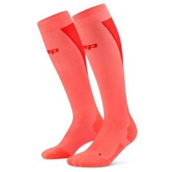 Damskie długie skarpety kompresyjne sportowe Core Ultralight CEP. Brązowe skarpetki damskie CEP, bez wzorów, z elastanu. Za 229.00 zł.