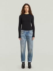 G-Star Dżinsy - Boyfriend fit - w kolorze niebieskim rozmiar: W25/L/30. Niebieskie jeansy damskie G-Star, z podwyższonym stanem. Za 179.95 zł.