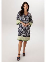 Aniston Sukienka w kolorze granatowo-zielonym rozmiar: 48. Niebieskie sukienki damskie Aniston, bez wzorów, z wiskozy, bez ramiączek. Za 173.99 zł.