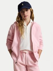 Polo Ralph Lauren Bluza 313833560028 Różowy jasny Regular Fit. Czerwone bluzy dziewczęce Polo Ralph Lauren, bez wzorów, z bawełny, bez ramiączek, bez kaptura. Za 489.99 zł.