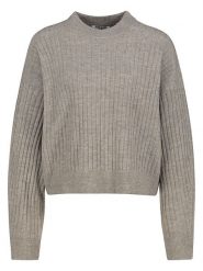 Sublevel Sweter w kolorze szarobrązowym rozmiar: XS. Brązowe swetry klasyczne damskie Sublevel, xs, bez kołnierzyka. Za 135.95 zł.