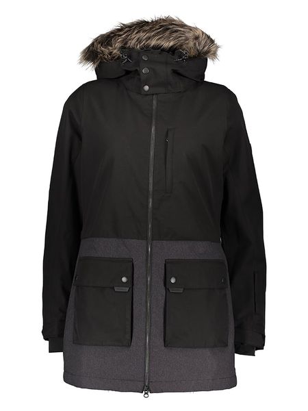 O'Neill Kurtka narciarska w kolorze czarno-szarym rozmiar: M. Czarne kurtki sportowe damskie O'Neill, m, bez wzorów, bez kaptura. Za 505.13 zł.