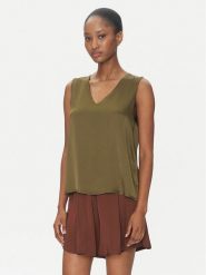 ViCOLO Bluzka TD0765 Zielony Regular Fit. Zielone bluzki damskie ViCOLO, l, bez wzorów, z syntetyku, bez kołnierzyka, bez ramiączek. W wyprzedaży za 139.99 zł.