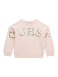 Guess Bluza K5BQ04 KAD74 Różowy Regular Fit. Czerwone bluzy dziewczęce Guess, z aplikacjami, z bawełny, bez ramiączek, bez kaptura. Za 136.50 zł.
