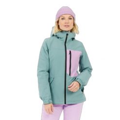 Damska kurtka narciarska Protest Salut. Niebieskie kurtki damskie Protest, na zimę, bez wzorów, bez kaptura. Za 885.50 zł.