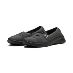 Damskie sneakersy Adelina 2 PUMA Shadow Gray Silver Black Metallic. Czarne obuwie sportowe damskie Puma, bez zapięcia, trekkingowe. Za 249.00 zł.