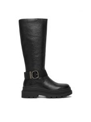 G-Star Raw Kozaki CEO-WI45-VR-3400-01 Czarny. Czarne kozaki damskie G-Star Raw, ze skóry, bez obcasa, na płaskiej podeszwie, bez zapięcia. Za 599.99 zł.