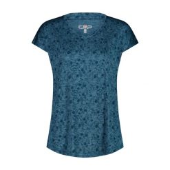 Koszulka damska turystyczna CMP 35N5496. Niebieskie bluzki damskie CMP, l, bez wzorów, sportowe, bez kołnierzyka, bez ramiączek. W wyprzedaży za 137.75 zł.
