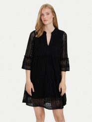Vero Moda Sukienka letnia Honey 10275875 Czarny Relaxed Fit. Czarne sukienki damskie Vero Moda, bez wzorów, z bawełny, bez ramiączek. Za 99.99 zł.