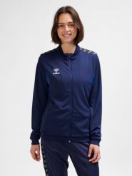 Damska bluza dresowa Hummel Authentic Pl. Niebieskie bluzy damskie Hummel, s, bez wzorów, z dresówki, bez kaptura. Za 212.95 zł.