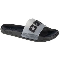 Klapki Big Star W Slipper FF274A200-906 czarne. Czarne klapki damskie bez wzorów, z gumy, bez obcasa, bez zapięcia. W wyprzedaży za 116.63 zł.