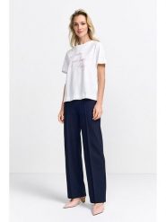 Rich & Royal Koszulka w kolorze białym rozmiar: XS. Białe koszulki damskie Rich & Royal, xs, bez wzorów, z bawełny, bez kołnierzyka, bez ramiączek. Za 78.99 zł.