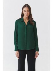 TATUUM Koszula "Nikali" w kolorze zielonym rozmiar: 38. Zielone koszule damskie TATUUM, bez wzorów, z wiskozy, bez kołnierzyka, bez ramiączek. Za 118.01 zł.