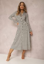 Beżowa Sukienka Thronthise. Brązowe sukienki damskie Renee, bez wzorów, z materiału, bez ramiączek. W wyprzedaży za 143.99 zł.