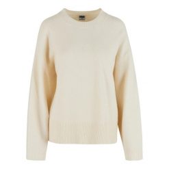 Damski sweter oversize Urban Classics soft. Białe swetry klasyczne damskie Urban Classics, na zimę, bez kołnierzyka. Za 206.00 zł.