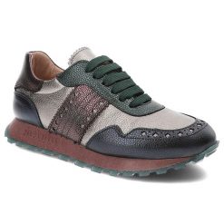 Szare Sneakersy Hispanitas Półbuty Sportowe Premium. Szare półbuty damskie Hispanitas, bez wzorów, ze skóry, bez obcasa, bez zapięcia. Za 639.00 zł.
