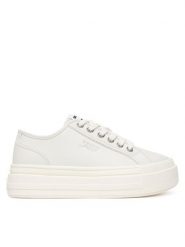 Tommy Jeans Sneakersy Tjw Flatform Sneaker Ltr EN0EN02964 Écru. Obuwie sportowe damskie Tommy Jeans, z jeansu, bez zapięcia. Za 409.99 zł.