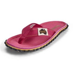 Japonki Gumbies Islander Flip-Flops Classic GU-FFISL125 różowe. Czerwone klapki damskie bez wzorów, z gumy, bez obcasa, bez zapięcia. Za 270.62 zł.