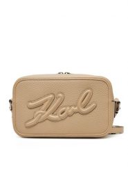 KARL LAGERFELD Torebka A1W30040 Beżowy. Brązowe listonoszki damskie KARL LAGERFELD, bez wzorów, ze skóry, bez dodatków. Za 439.99 zł.