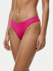 Guess Dół od bikini E6GO28 KF442 Różowy. Czerwone bikini Guess, z aplikacjami, z syntetyku. Za 149.99 zł.
