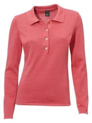 Heine Sweter w kolorze koralowym rozmiar: 48. Czerwone swetry klasyczne damskie Heine, z bawełny, bez kołnierzyka. Za 78.99 zł.