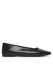 Calvin Klein Baleriny Flat Ballerina - Lth HW0HW02463 Czarny. Czarne balerinki damskie Calvin Klein, bez wzorów, ze skóry. Za 279.99 zł.