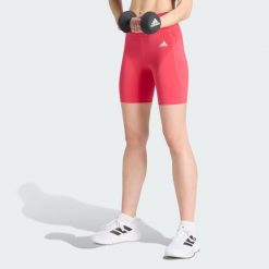 Krótkie legginsy Optimé Essentials Stash Pocket 7-Inch. Zielone legginsy damskie Adidas, xs, bez wzorów, z elastanu, z podwyższonym stanem, do biegania. Za 149.00 zł.