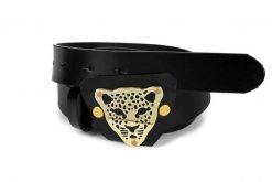 Beltimore skórzany damski pasek do spodni 2,3 cm czarny A94 : Kolory - czarny, Rozmiar pasków - r.105-120 cm. Czarne paski damskie bez wzorów. Za 47.90 zł.