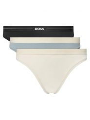 BOSS Komplet 3 par stringów 50510030 Kolorowy. Komplety bielizny Boss, bez wzorów, z bawełny. Za 219.99 zł.