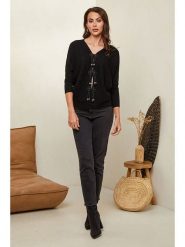 Soft Cashmere Kardigan w kolorze czarnym rozmiar: 38/40. Czarne kardigany damskie Soft Cashmere, bez wzorów, z kaszmiru. Za 104.99 zł.