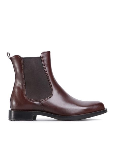 ECCO Sztyblety Sartorelle 25 26650301014 Brązowy. Brązowe botki damskie ECCO, ze skóry, bez obcasa, na płaskiej podeszwie, bez zapięcia. Za 589.99 zł.