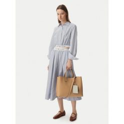 Torebka Tommy Hilfiger. Brązowe torebki klasyczne damskie Tommy Hilfiger, bez dodatków. Za 699.99 zł.