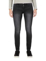 Timezone Dżinsy "Aleena" - Slim fit - w kolorze antracytowym rozmiar: W31/L30. Czarne jeansy damskie Timezone. Za 158.10 zł.