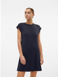 Vero Moda Sukienka w kolorze granatowym rozmiar: M. Niebieskie sukienki damskie Vero Moda, bez wzorów, bez ramiączek. Za 99.03 zł.