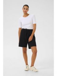 Kaffe Szorty "Naya" w kolorze czarnym rozmiar: 44. Czarne szorty damskie Kaffe, bez wzorów, z bawełny, z podwyższonym stanem. Za 86.99 zł.