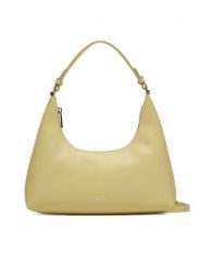 Calvin Klein Torebka Foil Logo Conv Shoulder Bag LV04F3272G Żółty. Żółte torebki klasyczne damskie Calvin Klein, ze skóry, bez dodatków. Za 489.99 zł.