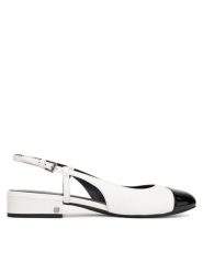 MICHAEL Michael Kors Baleriny Perla 40R4PLFP1L Biały. Białe balerinki damskie MICHAEL Michael Kors, bez wzorów, ze skóry. Za 469.99 zł.