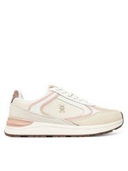 Tommy Hilfiger Sneakersy Casual Fashion Runner Mix FW0FW08693 Écru. Obuwie sportowe damskie Tommy Hilfiger, ze skóry, bez zapięcia. Za 359.99 zł.