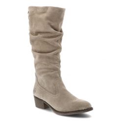 Beżowe Kozaki Rieker Modne Buty Damskie W Stylu Boho. Brązowe kozaki damskie Rieker, na zimę, bez obcasa, na obcasie, bez zapięcia. Za 407.99 zł.