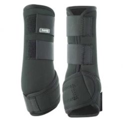 Neoprenowe getry ujeżdżeniowe dla koni Horze. Czarne legginsy sportowe damskie HORZE, l, bez wzorów, z jersey, do jazdy konnej. Za 162.00 zł.