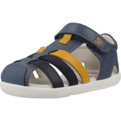 Sandały GARVALIN 262325G Niebieski. Niebieskie sandały damskie Garvalin, bez wzorów, ze skóry, bez obcasa, bez zapięcia. Za 208.99 zł.