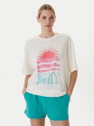 Roxy T-Shirt Hangloose Poster ERJZT06090 Biały Loose Fit. Białe t-shirty damskie Roxy, m, bez wzorów, z bawełny, bez kołnierzyka. Za 109.99 zł.
