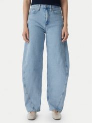Tommy Jeans Jeansy Ella DW0DW23102 Niebieski Barrel Fit. Niebieskie jeansy damskie Tommy Jeans. Za 409.99 zł.